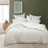 Woden Queen Bed Quilt Cover Percale Cotton Stone Home Bedding