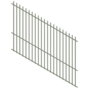 ProtectorAl 1201-2400W x 1800H Pale Eucalypt Radiator Pool Fence Panel Raked 16-30º