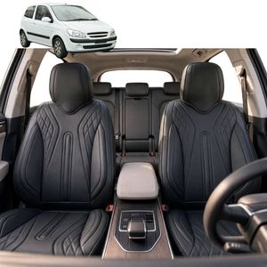 Australian Goose Front Seat Covers for Hyundai Getz 2002 - 2011 (TB) - PU Leather, Black (2pc)