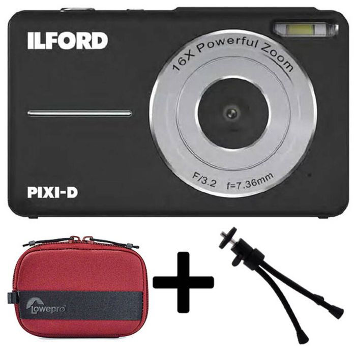 Ilford PIXI-D Digital Black Camera (Super Kit)