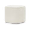 Podd 40cm Boucle Cream Square Rounded Ottoman Pouf Stool