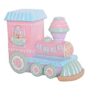 Gibson Gifts Fairy Floss Gingerbread Christmas Train Decoration 85x180x140mm
