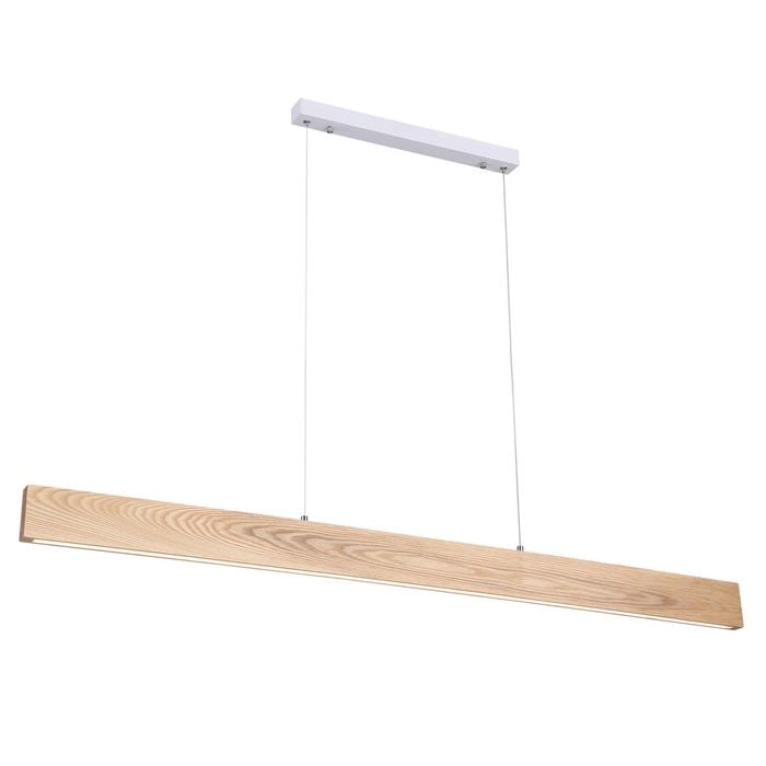 Oriel Lighting Langtoft Tricolour LED Pendant Light Ash Wood