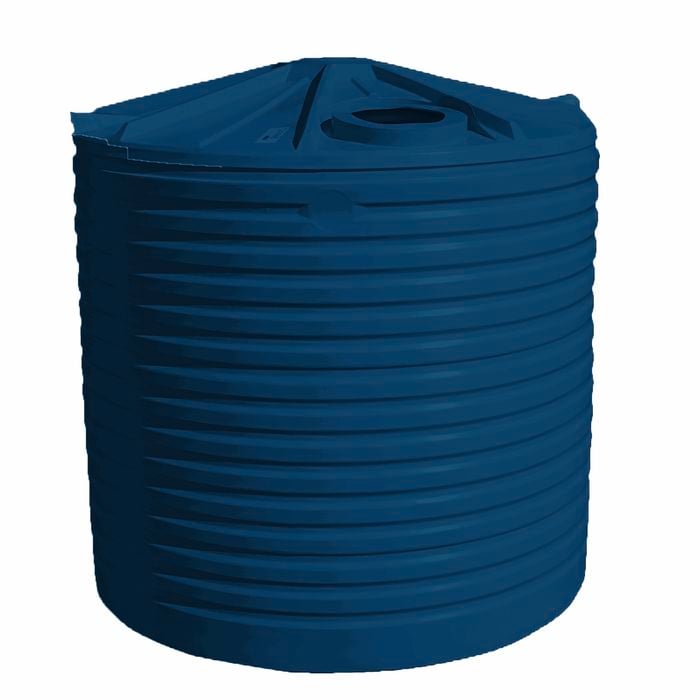 Clark Tanks 9092L Round Poly Water Tank - Torris Blue