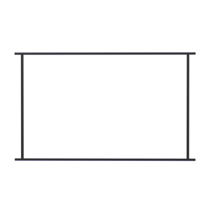 Rapid 2000 x 1200mm Black Perforated Mesh Frame Kit