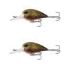 2x 13 Fishing 50mm Gordito Crankbait Fishing Lures - Day Old Guac