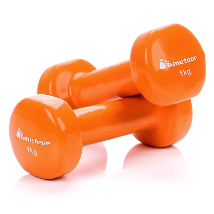 METEOR 1kgx2 Anti-Slip Vinyl Dumbbells