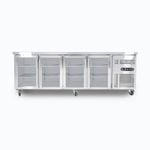 Bromic Under Bench Display Fridge - 553L - 4 Doors - Glass