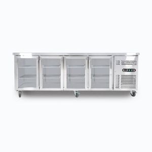 Bromic Under Bench Display Fridge - 553L - 4 Doors - Glass