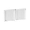 Nicola Spring 3D Box Photo Frames - 10" x 10" - White - Pack of 2