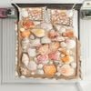 3D Conch Shell 238 Bed Pillowcases Quilt King Size