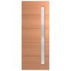 Hume 2340 x 1200 x 40mm Entrance Door Linear Translucent Glass XLR160