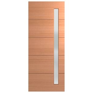 Hume 2340 x 1200 x 40mm Entrance Door Linear Translucent Glass XLR160