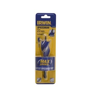 IRWIN 22 x 101mm Speedbor Max Speed Tri-Flute Bit