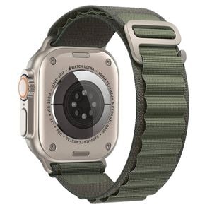 Alpine Nylon Sports Watch Band Strap - For Apple iWatch Ultra [42mm Series 3] 44mm 45mm 46mm 49mm (Green)