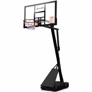 Everfit 3.05M Pro Portable Basketball Stand System Ring Hoop Net Height Adjustable Black