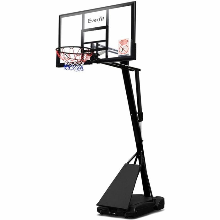 Everfit 3.05M Pro Portable Basketball Stand System Ring Hoop Net Height Adjustable Black
