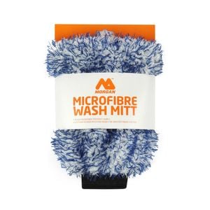 Morgan 28 x 20cm Blue White Microfibre Wash Mitt