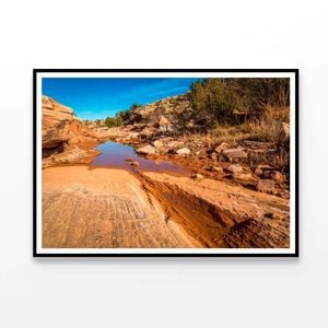 Arizona Sandstone with Rocks  Print 100% Australian Made 120x90cm  (Poster)