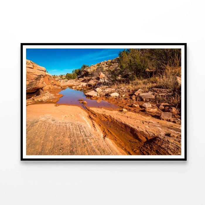 Arizona Sandstone with Rocks  Print 100% Australian Made 120x90cm  (Poster)