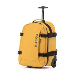 Tosca Delta 51cm Deluxe Lightweight Onboard Trolley Case Backpack Yellow 32L