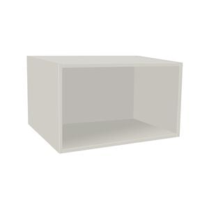 Kaboodle 360 x 500-600mm White Pepper Customisable Microwave Open Shelf