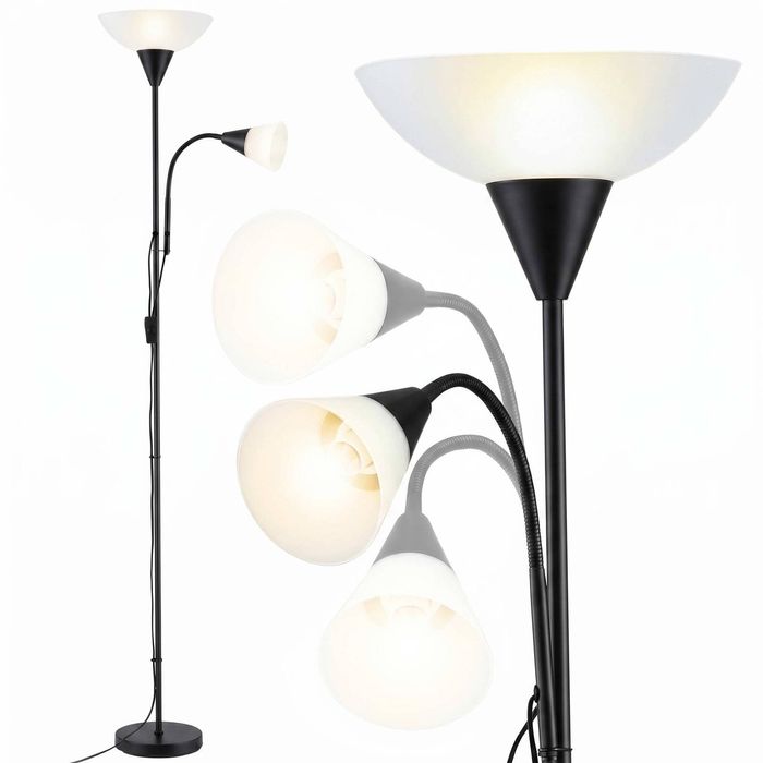 Artiss Floor Lamp Mother and Child Living Room Reading Black