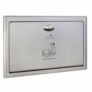 Commercial Recessed Baby Change Station - Heavy Duty Stainless Steel, Wall Mounted Design