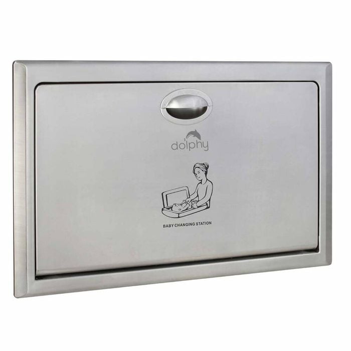 Commercial Recessed Baby Change Station Heavy Duty Stainless Steel
