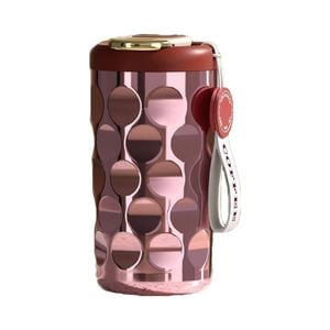 Catzon Portable Coffee Mug 410ml with Temperature Display Leakproof-Pink