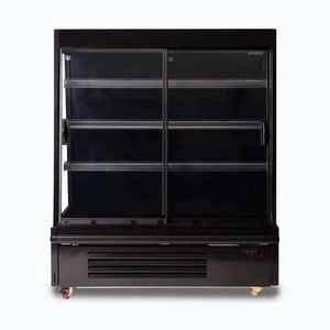 Bromic Semi Vertical Display Fridge - 1250mm - 2 Doors - Sliding