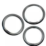 3x 6" Trim Rings and 1x 8" Trim Ring for Westinghouse Ovens