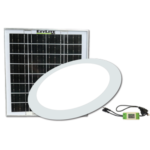 EzyLite 170mm Round HYBRID SolarLight. Easy DIY Flush Mount Skylight Alternative with Bonus Driver