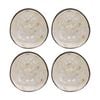 4pk Lvd Whale Natural Round Coconut Mop Trinket/jewellery Bowl 13x13x6cm