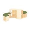 Jooyes Puzzle Series Modular Seating And Storage S Shape Set