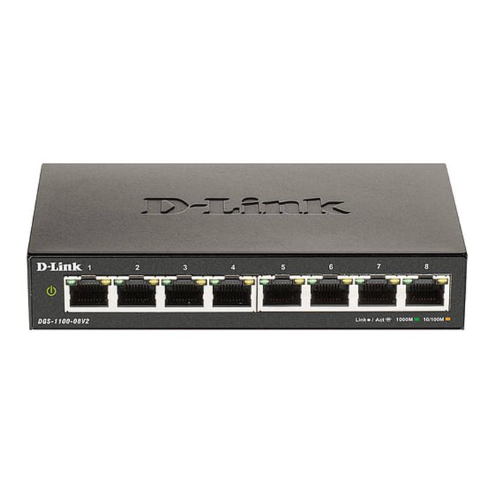 D-Link DGS-1100-08V2 8-Port Gigabit Smart Managed Switch