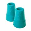 19mm Crutch Tips - Non-Slip Ferrules for Stability and Durability - Aqua