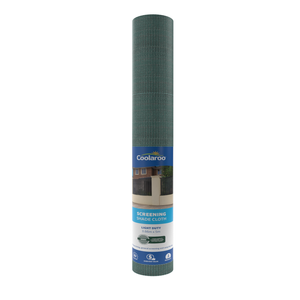 Coolaroo 3.66 x 5m Green Light Duty Screening Shade Cloth - 70% UV block