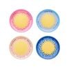 4pc Porto Sole Outdoor Entertaining Side Plates 20.5cm Blush, Sea, Indigo, Pink