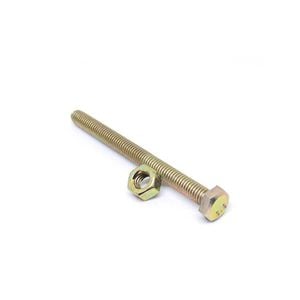 Pinnacle 10 x 75mm Yellow Zinc High Tensile Hex Bolt And Nut - 2 Pack