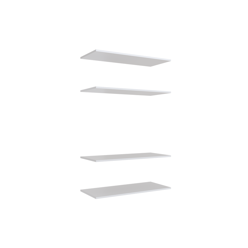 4 Shelf Insert Kit White Fits 900 X 380MM Cabinet Shell