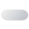 Attica 1800 x 750mm Matte White Metal Framed Nobu Oval LED Mirror