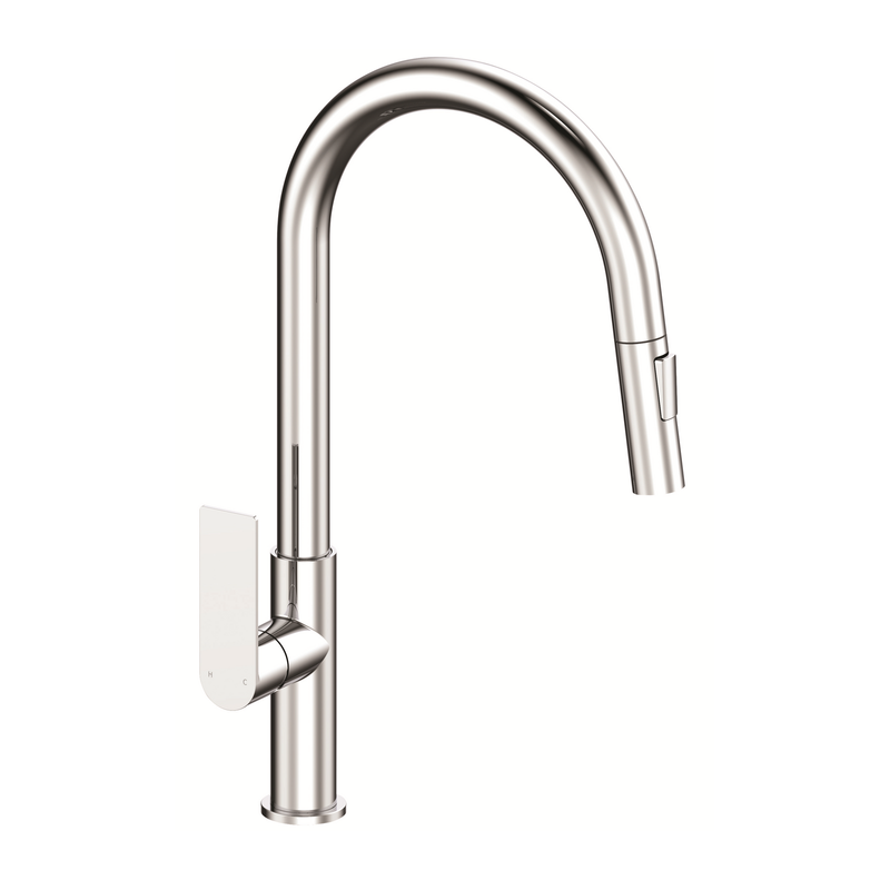 Mondella Chrome Rococo Pull Down Sink Mixer WELS 5 Star 6L/min 
