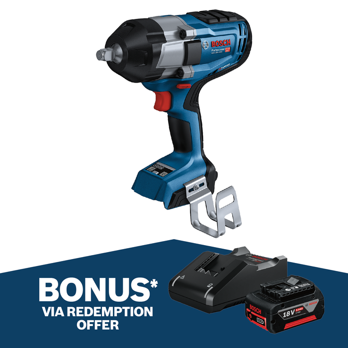 Bosch 18V Professional 1/2" BITURBO Brushless Impact Wrench GDS 18V-1000 - Skin Only