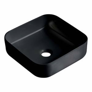 Mondella Concerto Square Above Counter Basin - Matte Black