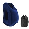 Catzon Inflatable Travel Pillow Multifunction Used for Airplane Sleeping Rest-Blue