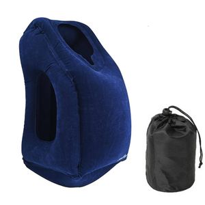Catzon Inflatable Travel Pillow Multifunction Used for Airplane Sleeping Rest-Blue