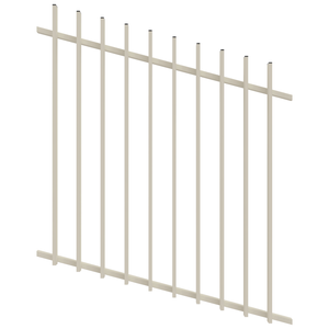 ProtectorAl 350 - 1200 x 1200mm Surfmist Raked Up to 15º Radiator Pool Fence Panel