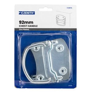 Zenith 92mm Zinc Plated Chest Handle - 2 Pack