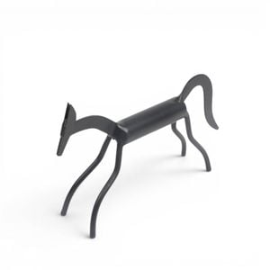 Handcrafted Iron Horse Table-top Decorative